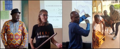 Journée scientifique en janvier 2025 où les collègues de Nancy et de Dschang ont présenté leur activité de recherche grâce à l’accessoire indispensable offert par les collègues français.